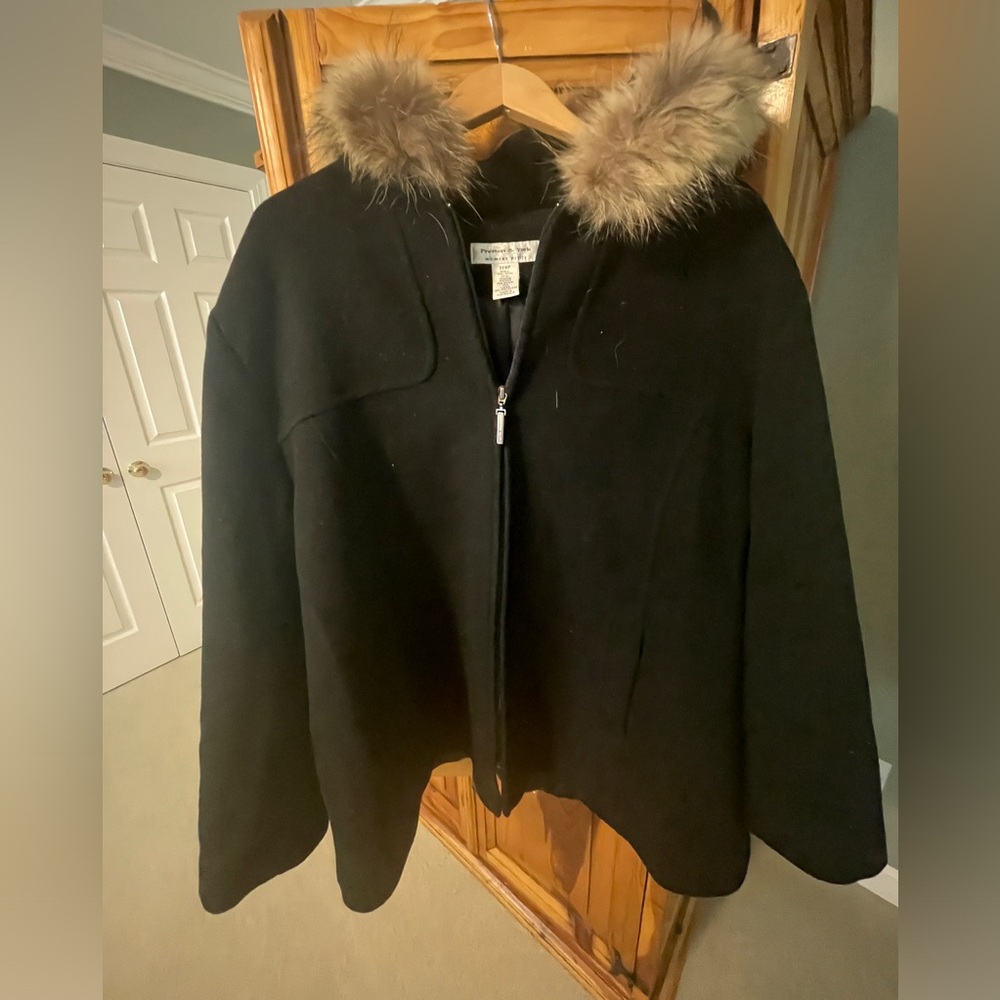 Women's Petite Winter Coat - Black - Size 3X Women's Petite